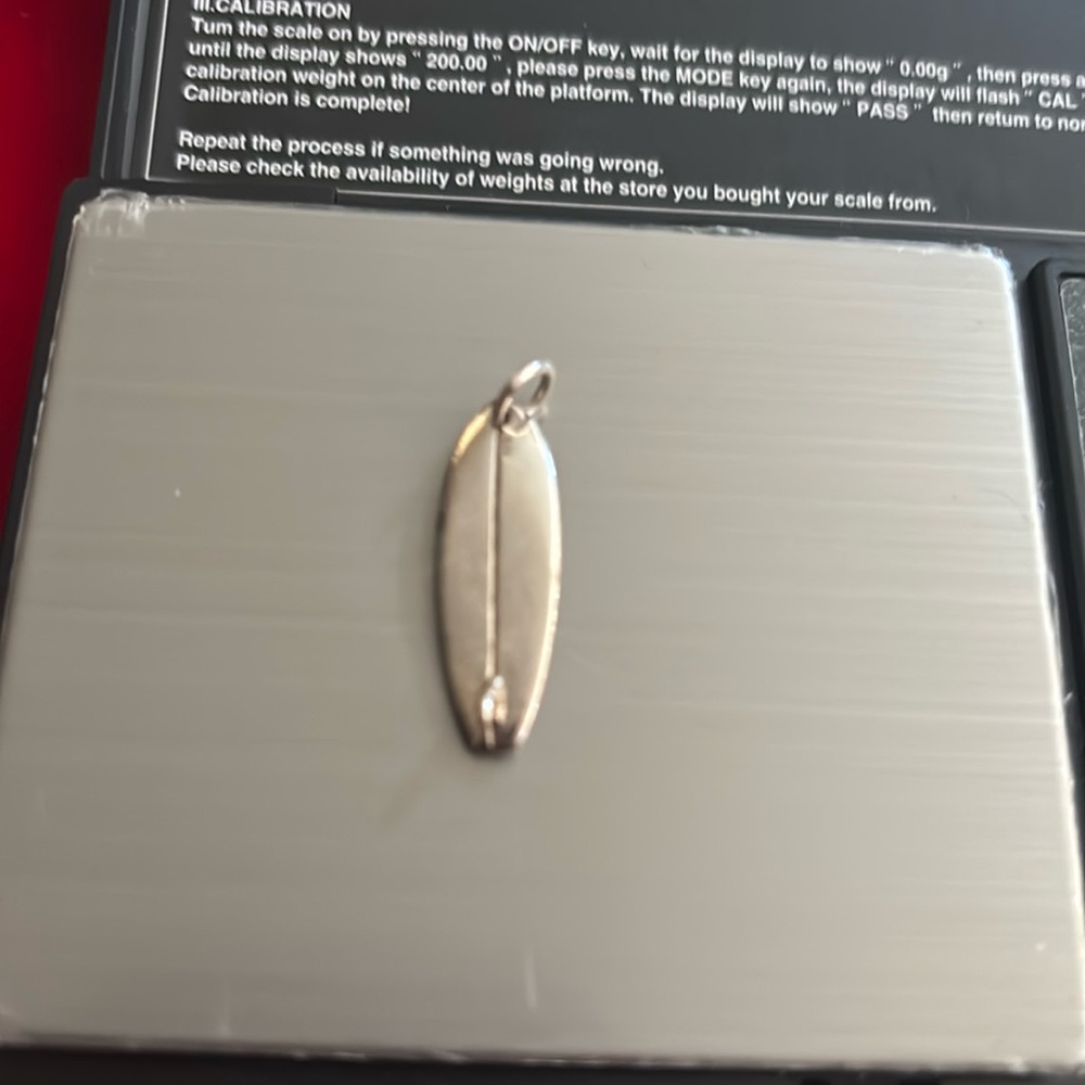 Kayak Solid Silver charm